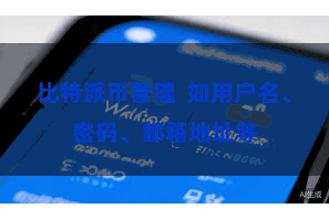 比特派币管理  如用户名、密码、邮箱地址等